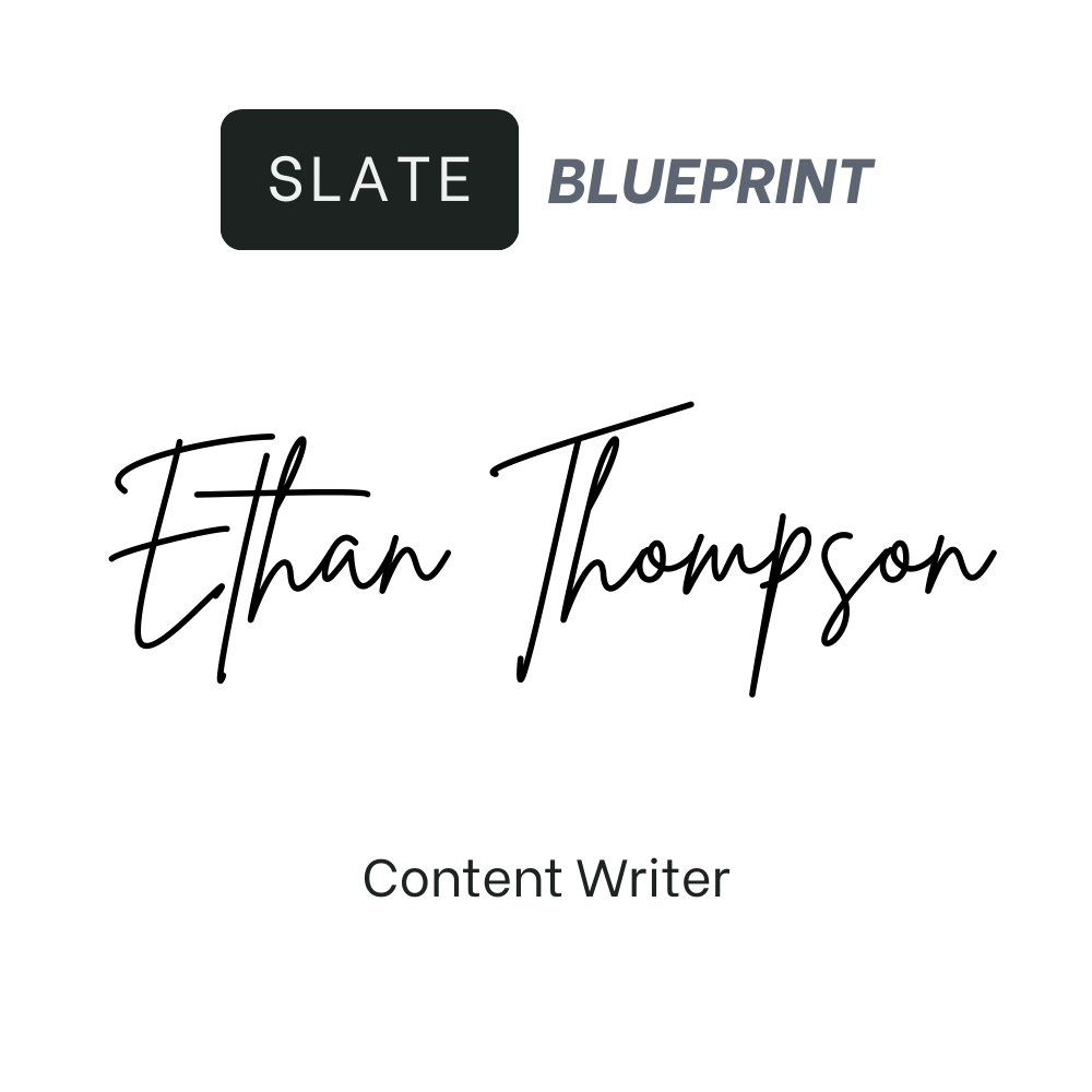Ethan Thompson, Slate Systems content writer